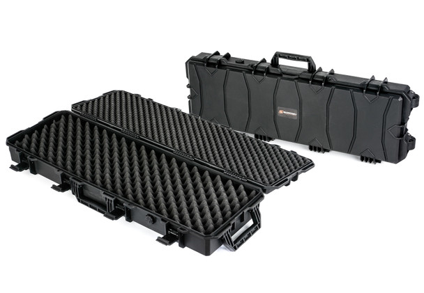 Skirmish Tactical PRO Large Rifle Hard Case in Tactical Black (Wave Foam)