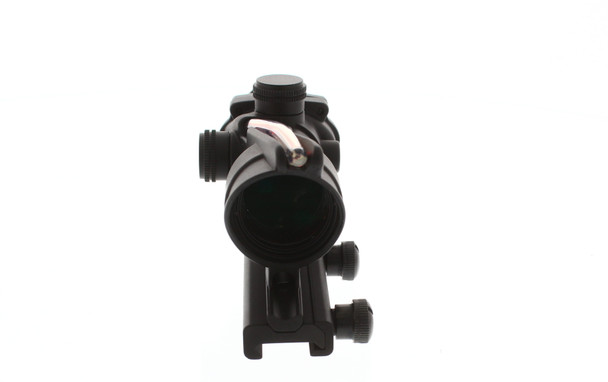 Skirmish Tactical - 4x32 Prism Rifle Scope Fibre Optic Illuminated BDC Reticle Diopter Adjustment in Black