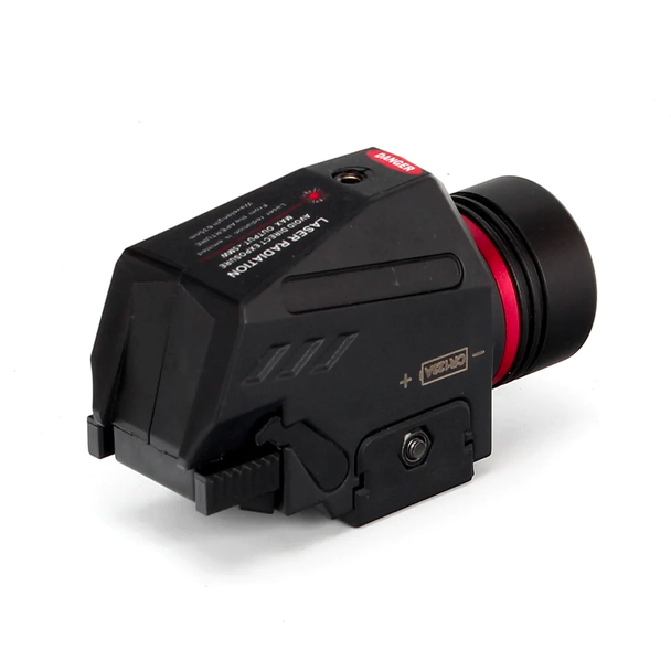 Skirmish Tactical - 150 Lumen LED Flashlight and Red Laser Sight Integrated Combo For AR AK Picatinny Rail System