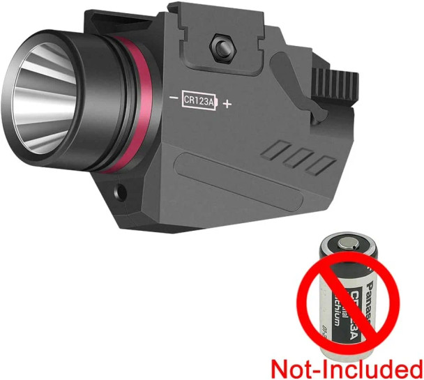 Skirmish Tactical - 150 Lumen LED Flashlight and Red Laser Sight Integrated Combo For AR AK Picatinny Rail System