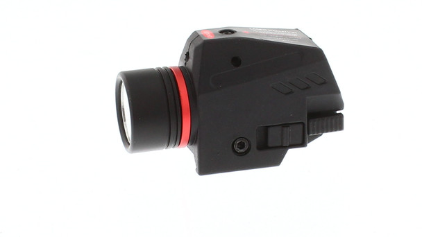 Skirmish Tactical - 150 Lumen LED Flashlight and Red Laser Sight Integrated Combo For AR AK Picatinny Rail System