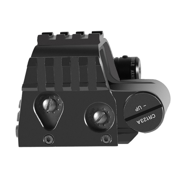 Skirmish Tactical - Adjustable ST553G Holographic Red Dot Sight with Green Laser in Black