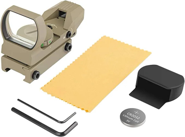 Skirmish Tactical - ST-101S Multi-Reticule Electro Red & Green Dot Sight in Desert Tan