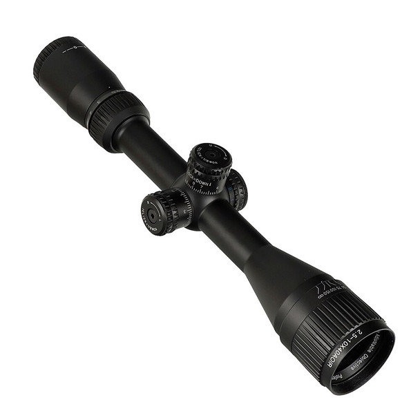 Skirmish Tactical - Mildot LR 2.5-12.5X40 IR Rifle Scope Red Illumination in Black