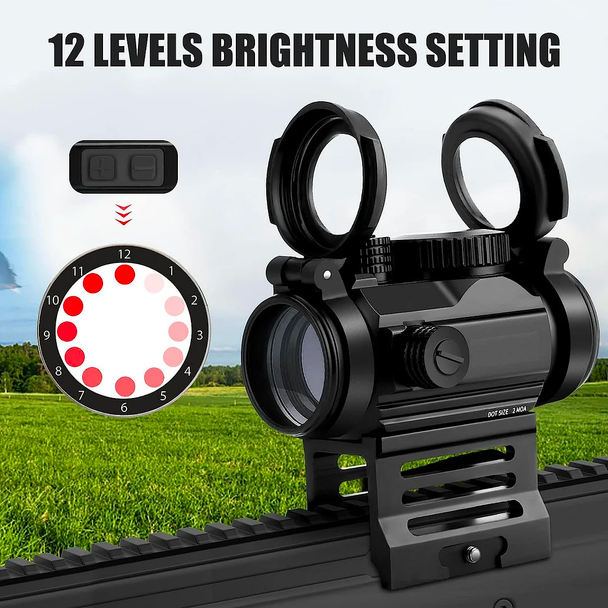 Skirmish Tactical - Adjustable T1K Raised Mini Red Dot Sight in Black