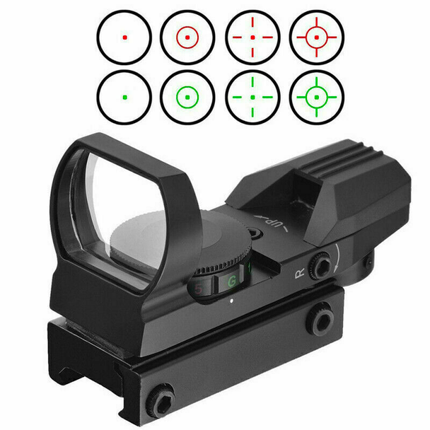 Skirmish Tactical - Adjustable ST-105 Red Dot Reflex Sight Holographic Scope in Black
