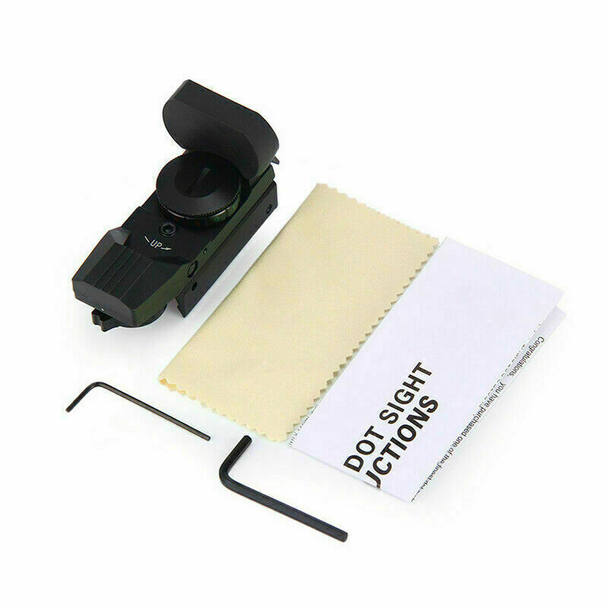 Skirmish Tactical - Adjustable ST-105 Red Dot Reflex Sight Holographic Scope in Black