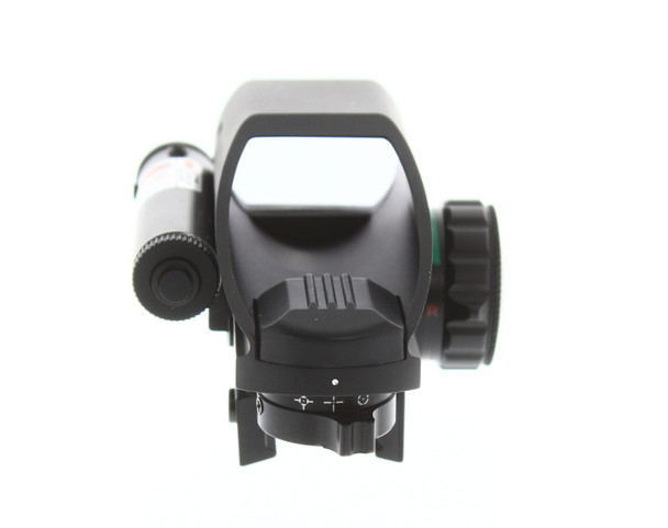 Skirmish Tactical ST-103B Reflex Sight Reticle Red Dot Sight with Laser in Black