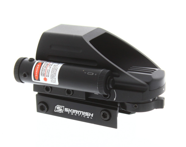 Skirmish Tactical ST-103B Reflex Sight Reticle Red Dot Sight with Laser in Black