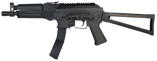 LCT Airsoft PP-19-01 Vityaz AEG AK Airsoft Rifle with Folding Stock in Black