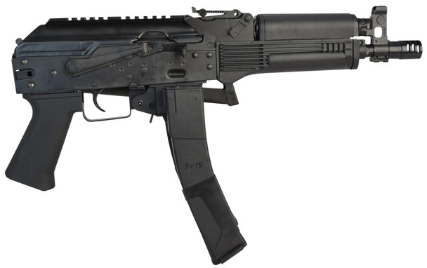 LCT Airsoft PP-19-01 Vityaz AEG AK Airsoft Rifle with Folding Stock in Black