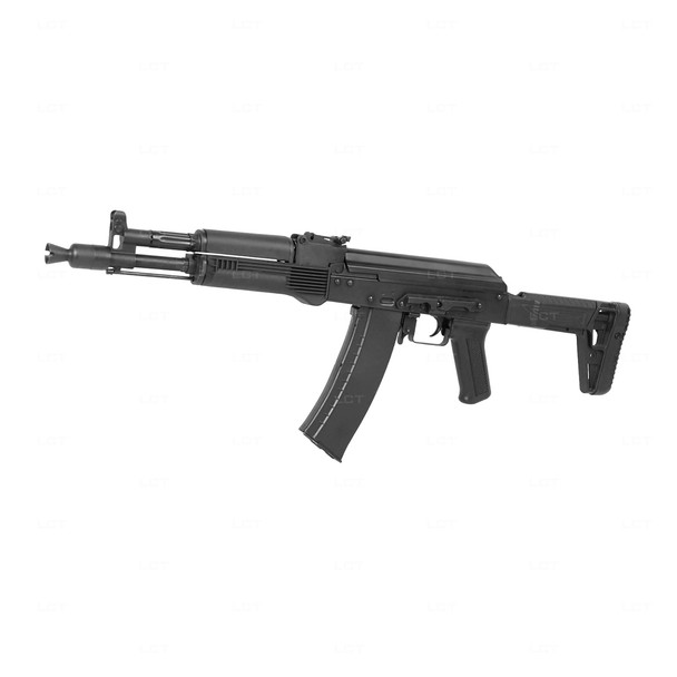 LCT Airsoft MRK-105 AEG Airsoft Rifle with Folding Stock in Tactical Black