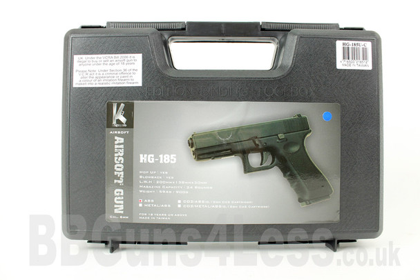 HFC HG-185 Gas Blowback Semi Auto Airsoft Pistol in Blue