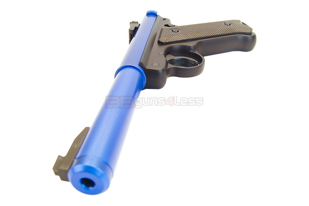 KJ Works Ruger MK1 Airsoft Gas Pistol in Dual-Tone Blue