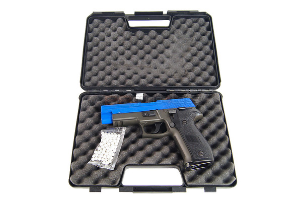 HFC HG175 Sig Sauer P226 Metal Gas Blowback Airsoft Pistol in Dual Tone Blue