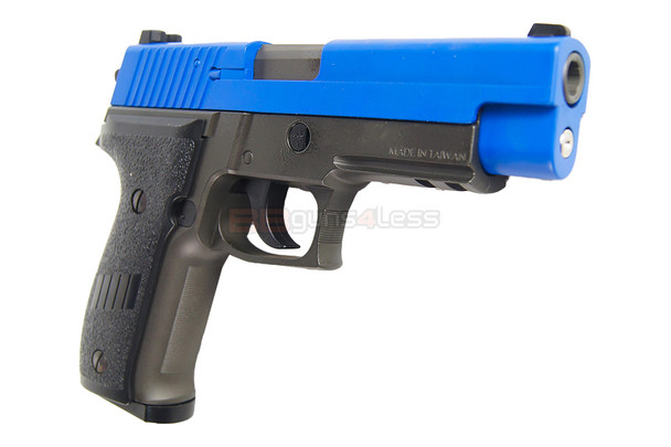 HFC HG175 Sig Sauer P226 Metal Gas Blowback Airsoft Pistol in Dual Tone Blue