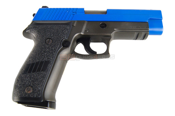 HFC HG175 Sig Sauer P226 Metal Gas Blowback Airsoft Pistol in Dual Tone Blue