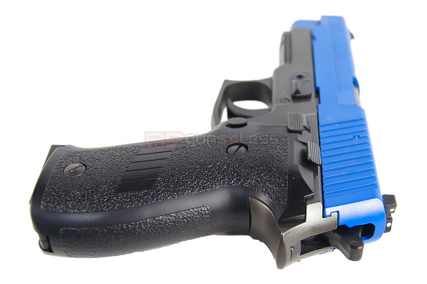 HFC HG175 Sig Sauer P226 Metal Gas Blowback Airsoft Pistol in Dual Tone Blue