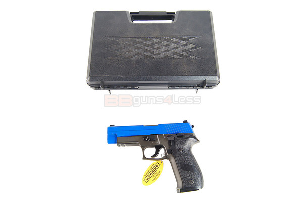 HFC HG175 Sig Sauer P226 Metal Gas Blowback Airsoft Pistol in Dual Tone Blue