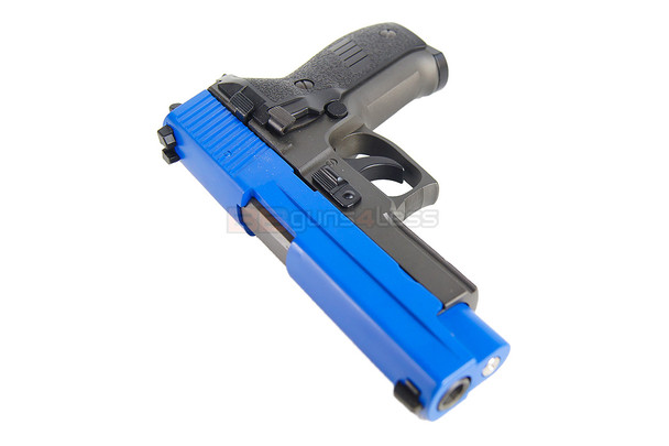 HFC HG175 Sig Sauer P226 Metal Gas Blowback Airsoft Pistol in Dual Tone Blue