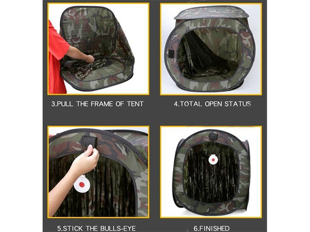 WoSport Pop Up Tent Airsoft Gun Slingshot Portable Target in Camouflage