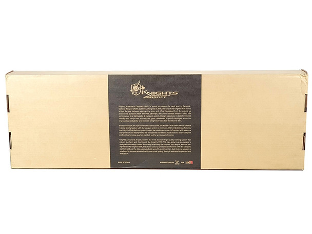 EMG / Knights Armament PDW M2 Compact Gas Blowback Airsoft Rifle with Skeleton Stock in Desert Tan