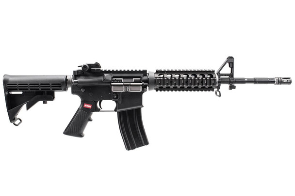 Cybergun FN Herstal M4A1 Gas Blowback Airsoft Rifle with Adjustable Stock in Black