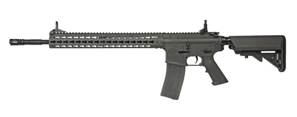 G&G CM15 KR-APR 14.5" Airsoft AEG Rifle with Adjustable Crane Stock in Battleship Grey