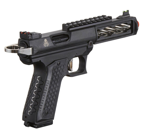 Lancer Tactical Tandemkross CTHULHU Gas Blowback Airsoft Pistol in Black/Silver