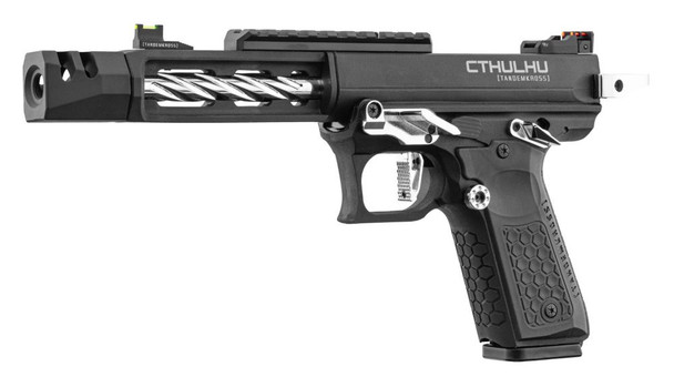Lancer Tactical Tandemkross CTHULHU Gas Blowback Airsoft Pistol in Black/Silver