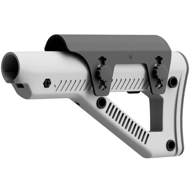 Nuprol Fixed DMR Retractable Stock Assembly for GBB M4 Rifles Stock Tube in Grey