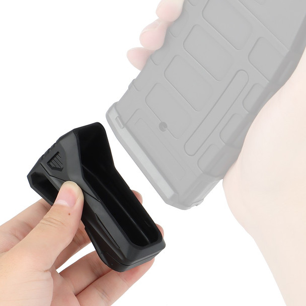 Nuprol Magazine Grip for Airsoft Polymer Magazine in Tactical Black (2pcs)