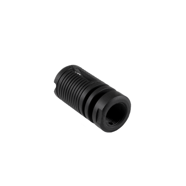 Nuprol Flash Hider Short Cage 14mm CCW for Airsoft Rifles in Black