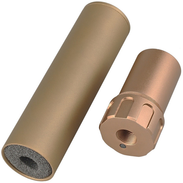 Nuprol - Tracer Unit Rechargeable (14mm CCW) (6.3") for Airsoft Guns in Desert Tan