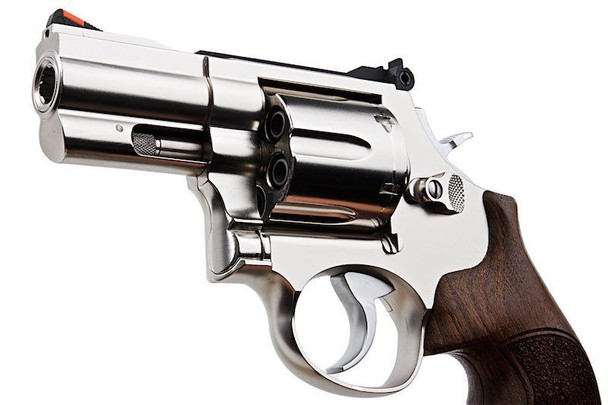 Ares - S&W 686 2inch CO2-Powered Airsoft Revolver in Silver with Genuine Walnut Grips