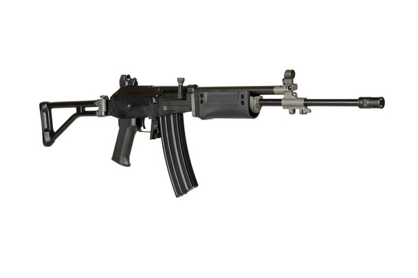 ICS Israeli Galil AEG Airsoft Rifle with Folding Stock in Full Black