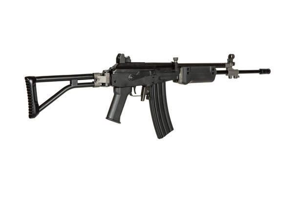 ICS Israeli Galil AEG Airsoft Rifle with Folding Stock in Full Black