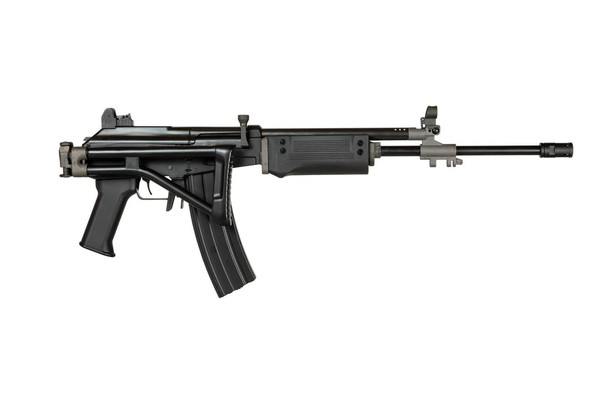 ICS Israeli Galil AEG Airsoft Rifle with Folding Stock in Full Black