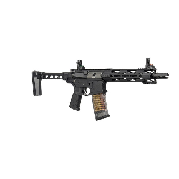 G&G - CM16 Compact 556 Combat Machine Airsoft AEG Rifle with Folding Stock in Black