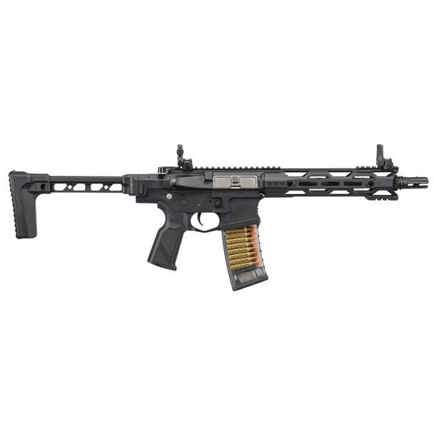 G&G - CM16 Compact 556 Combat Machine Airsoft AEG Rifle with Folding Stock in Black