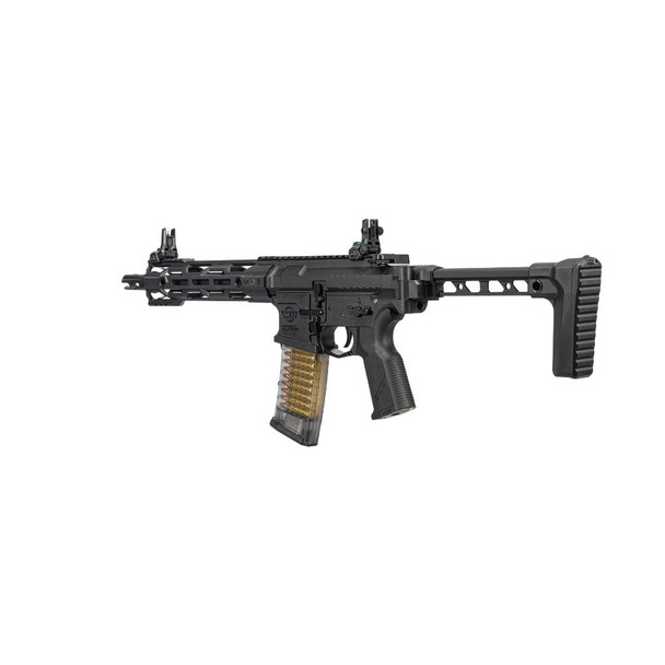 G&G - CM16 Compact 556 Combat Machine Airsoft AEG Rifle with Folding Stock in Black