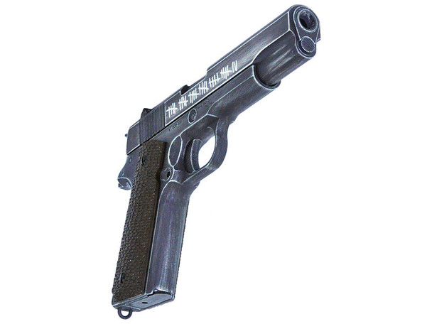 Armorer Works Custom "Molon Labe" 1911 Gas Blowback Pistol (Full Metal -Brown Grips - AW-NE2002)