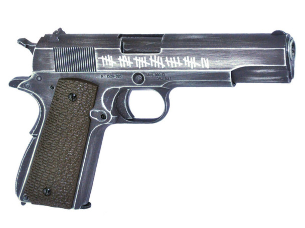 Armorer Works Custom "Molon Labe" 1911 Gas Blowback Pistol (Full Metal -Brown Grips - AW-NE2002)