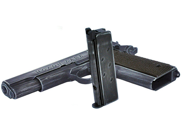 Armorer Works Custom "Molon Labe" 1911 Gas Blowback Pistol (Full Metal -Brown Grips - AW-NE2002)