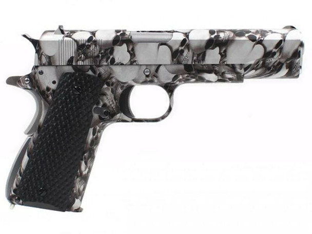 Armorer Works Custom Skull 1911 Gas Blowback Airsoft Pistol (AW-AW-NE2101)