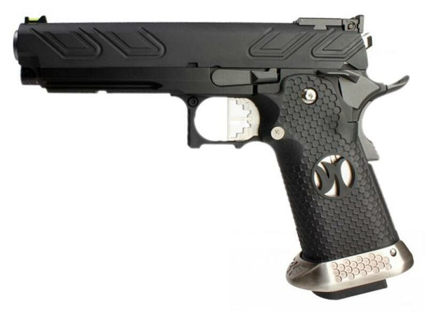 Armorer Works Custom HX23 Series Gas Blowback Airsoft Pistol in Black (AW-HX2302)