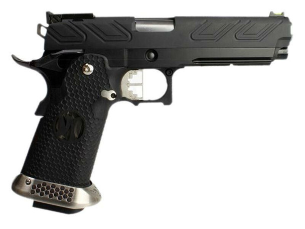 Armorer Works Custom HX23 Series Gas Blowback Airsoft Pistol in Black (AW-HX2302)