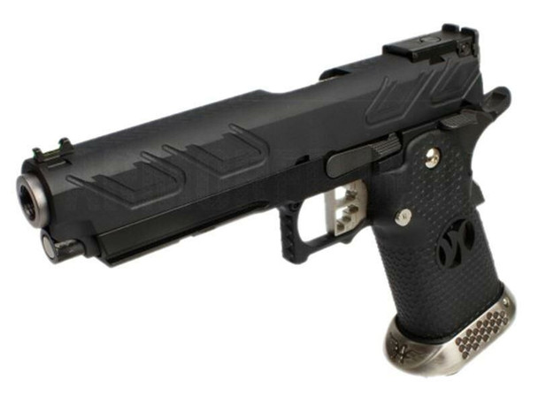 Armorer Works Custom HX23 Series Gas Blowback Airsoft Pistol in Black (AW-HX2302)