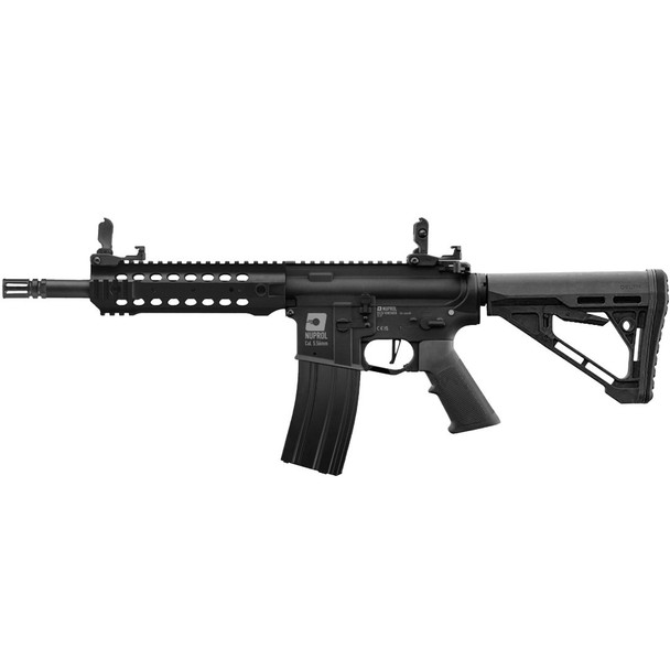 Nuprol Delta Vanguard Spearhead Airsoft AEG Rifle with Adjustable Skeletonised Stock in Black