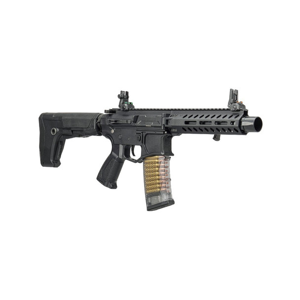 G&G CM16 GMS (Striker) Combat Machine Airsoft AEG Rifle Retractable Stock in Black